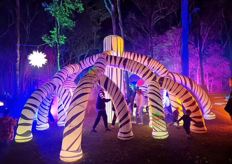 Carniva Outdoorfestiva Arch Decoration Nflatable Zebra Pattern Fun Arch Mode