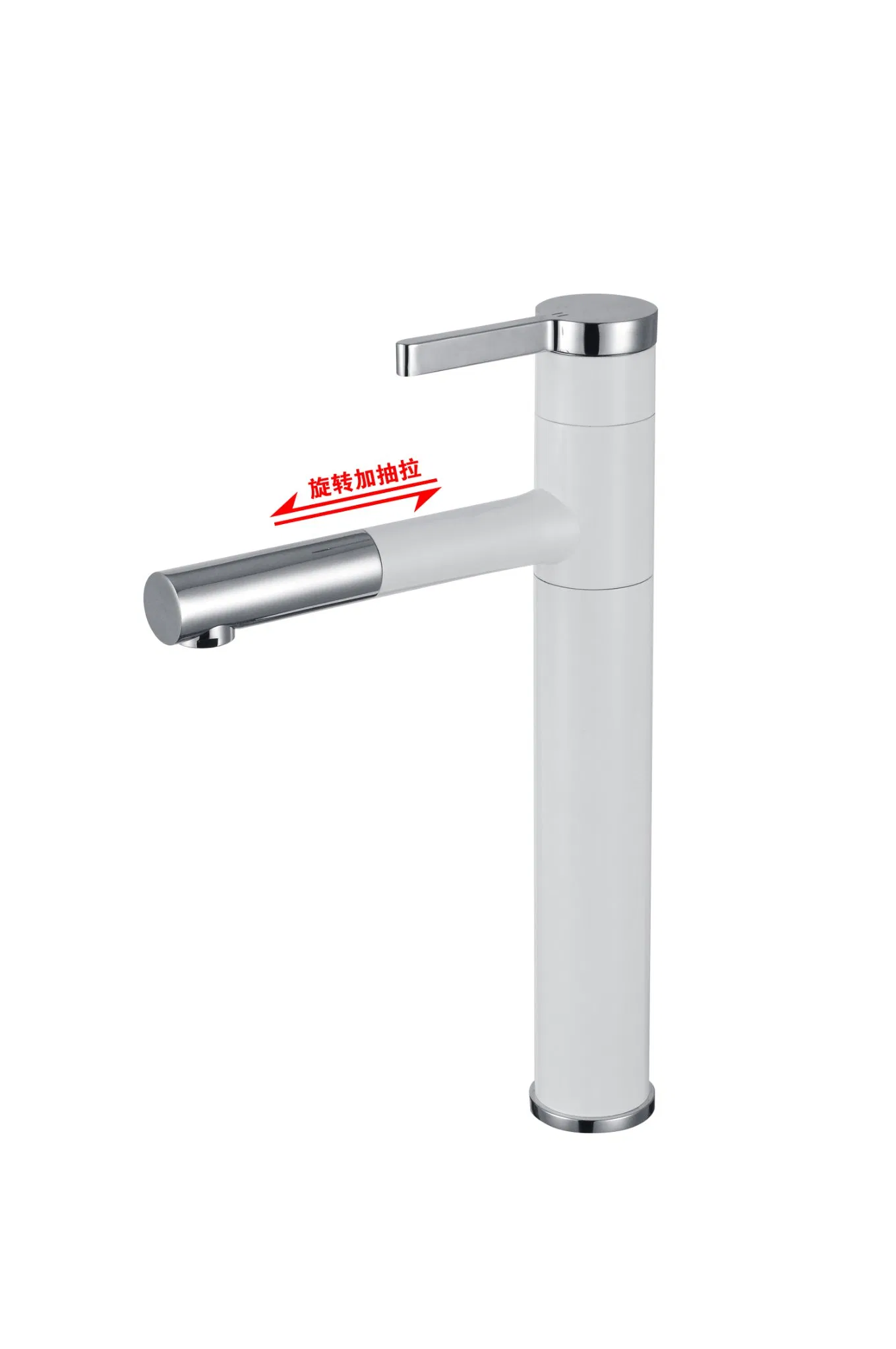 Смеситель для кухни с выдвижным изливом и водопадом