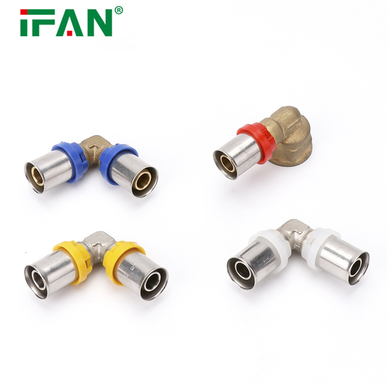 Ifan Brass Pex Press Fitting High Quality Thread Pex Fittings Water Supply 16-32mm Pex Pipe Fitting
