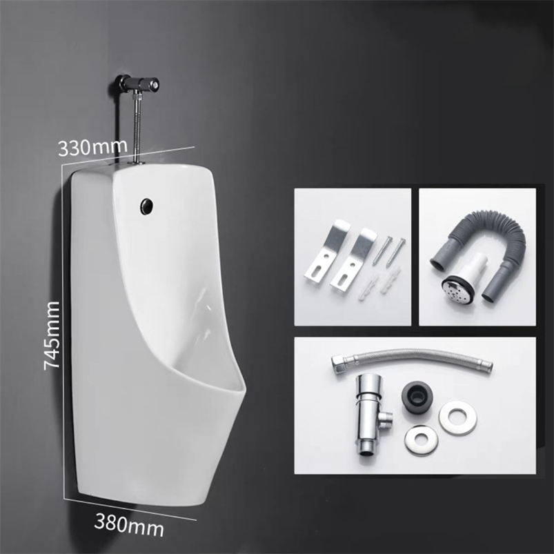 Bathroom Sanitary Ware Hand Flush White One Piece Wc Ceramic Wall Hung Urinals