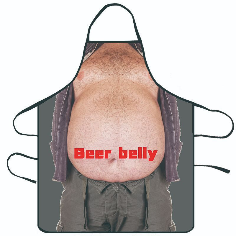 Promotion Christmas Polyester Sublimation Printing Funny Sexy Apron