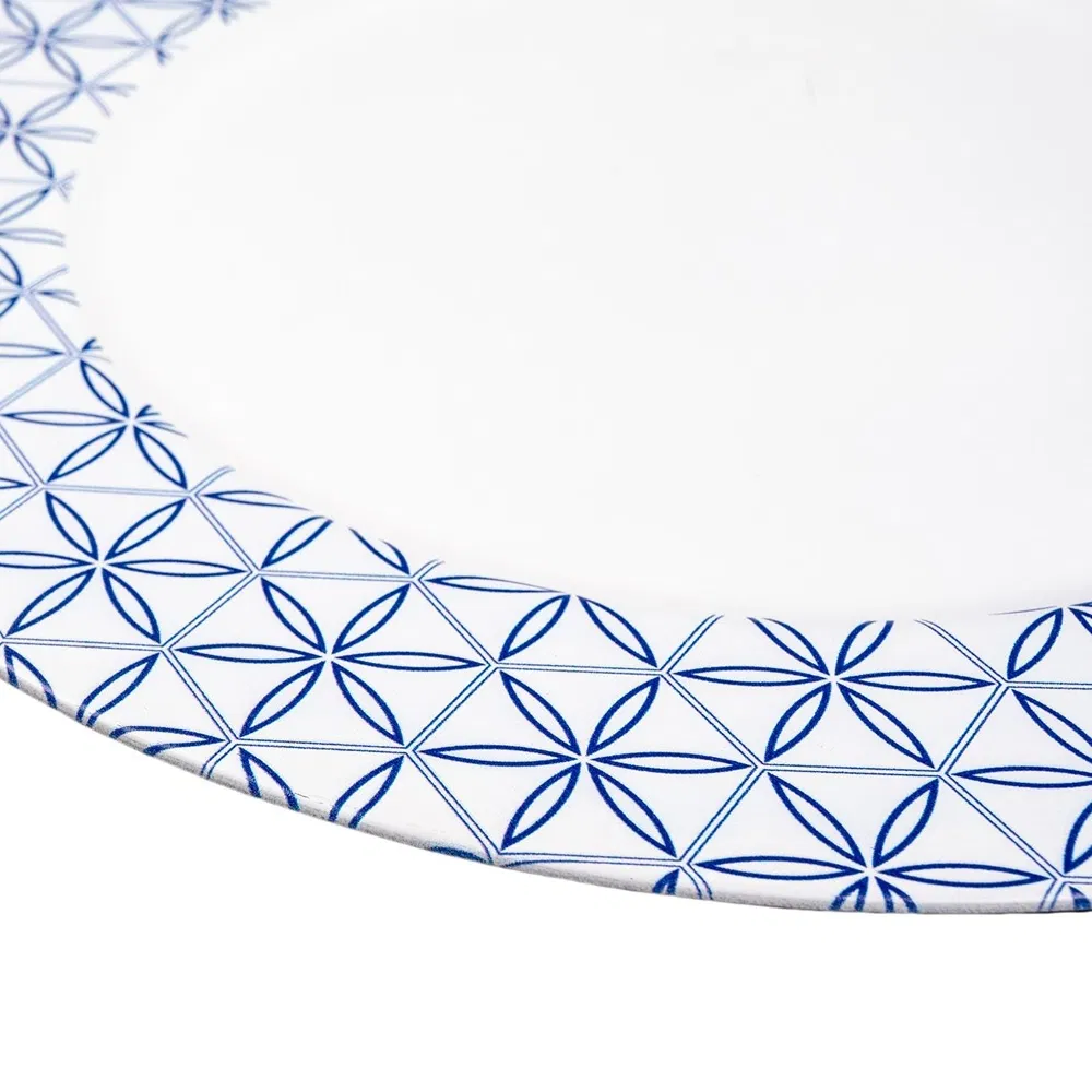 Color Options 340g Net Weight Disposable Plastic PP Material Buffet Charger Plate