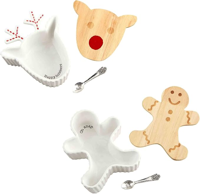 Charming Reindeer Candy Dish Set for Seasonal Festivities