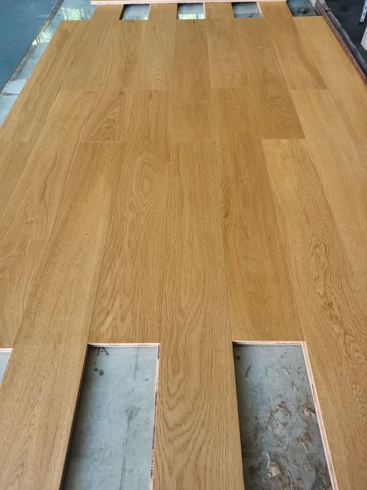 Eco Indoor Timber Flooring Multilayered European 15mm 18mm Engineered Hardwood White Oak Wood Flooring