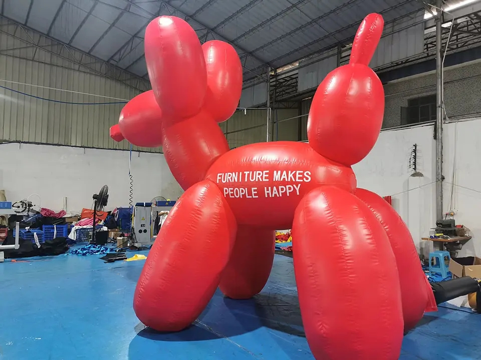 Boyi Inflatable Cute Dog Pet Shop Attract Customer Cartoon Puppy Dog