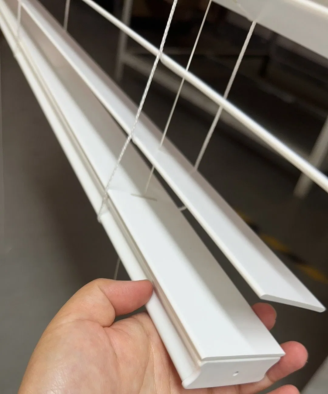 2 Inch Cordless Blinds Room Darkening Faux Wood Blind - 23" W X 64" L - White