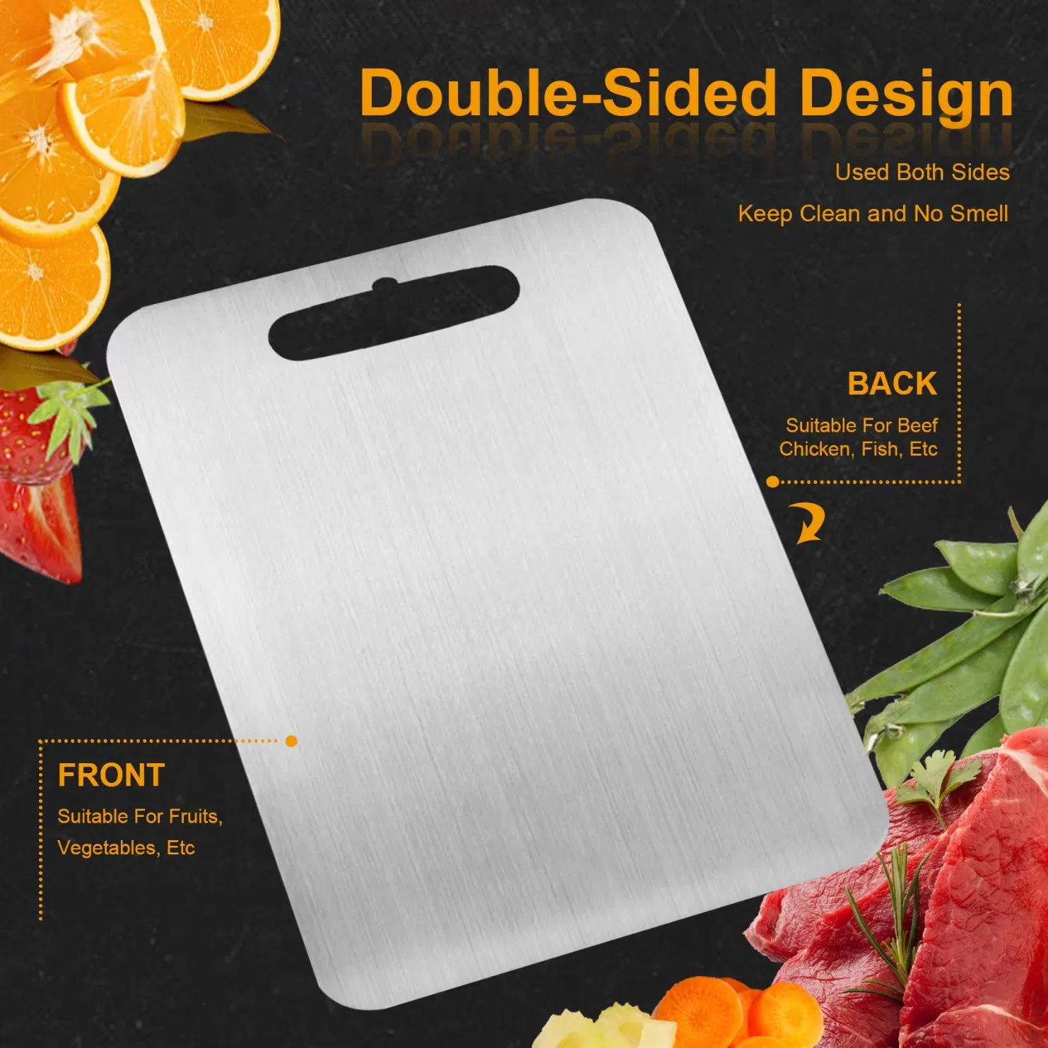 Personalized Custom Vegetable Chopping Board Double Easy Clean Smooth Cuttingboard Titanium Chef Epicurean Chicken Cutting Board