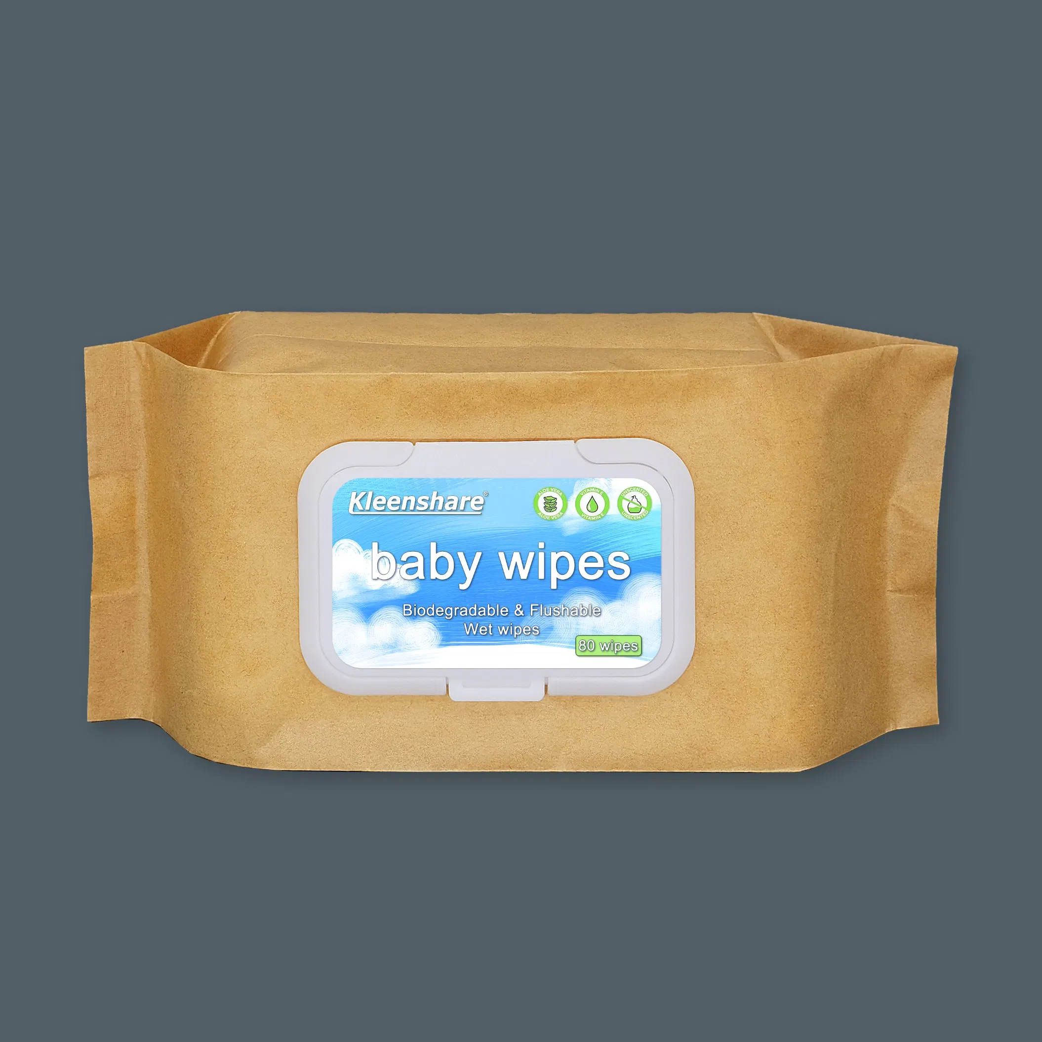 Pure Natural Bamboo Biodegradable Organic Wet Wipes for Gentle Skin Protection