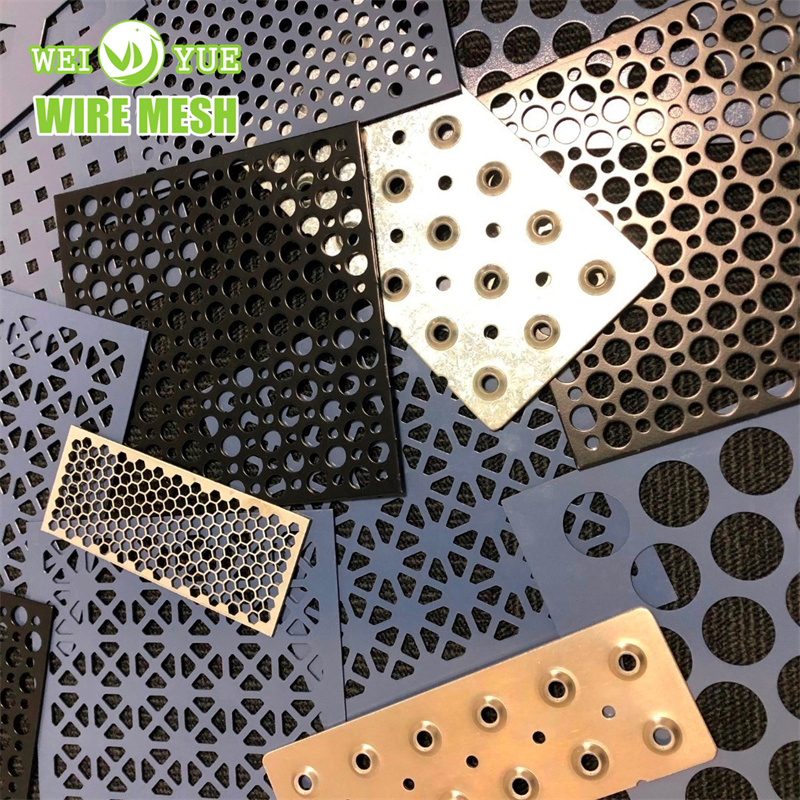 Stainless Steel or Aluminum Galvanized PVC Perforated Metal Sheet Decorative Panel