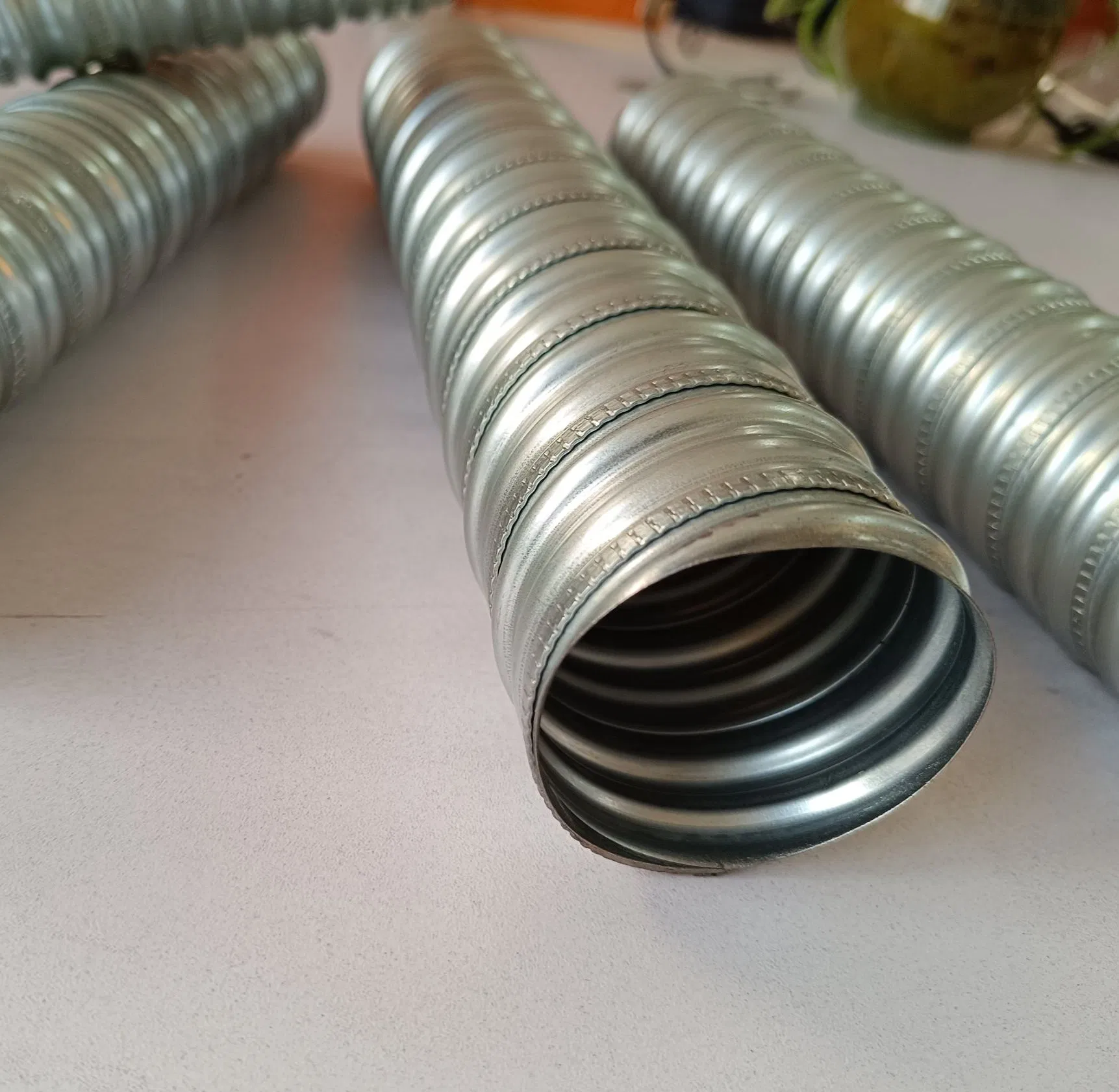 60mm Prestressed Galvanized Corrugated Pipe Steel Sheath Duct for PC Strand