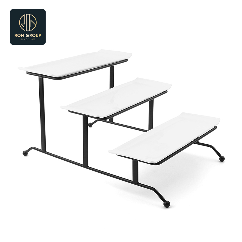 Stylish Multi-Tier Buffet Rack for Elegant Dining Displays