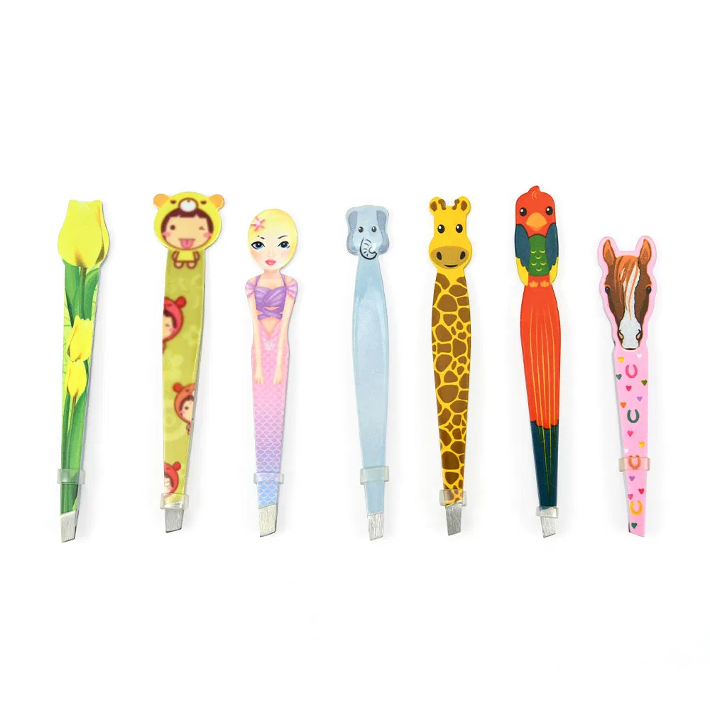 Eyelash Tool Cute Eyebrow Tweezers in Animal Shape for Girls