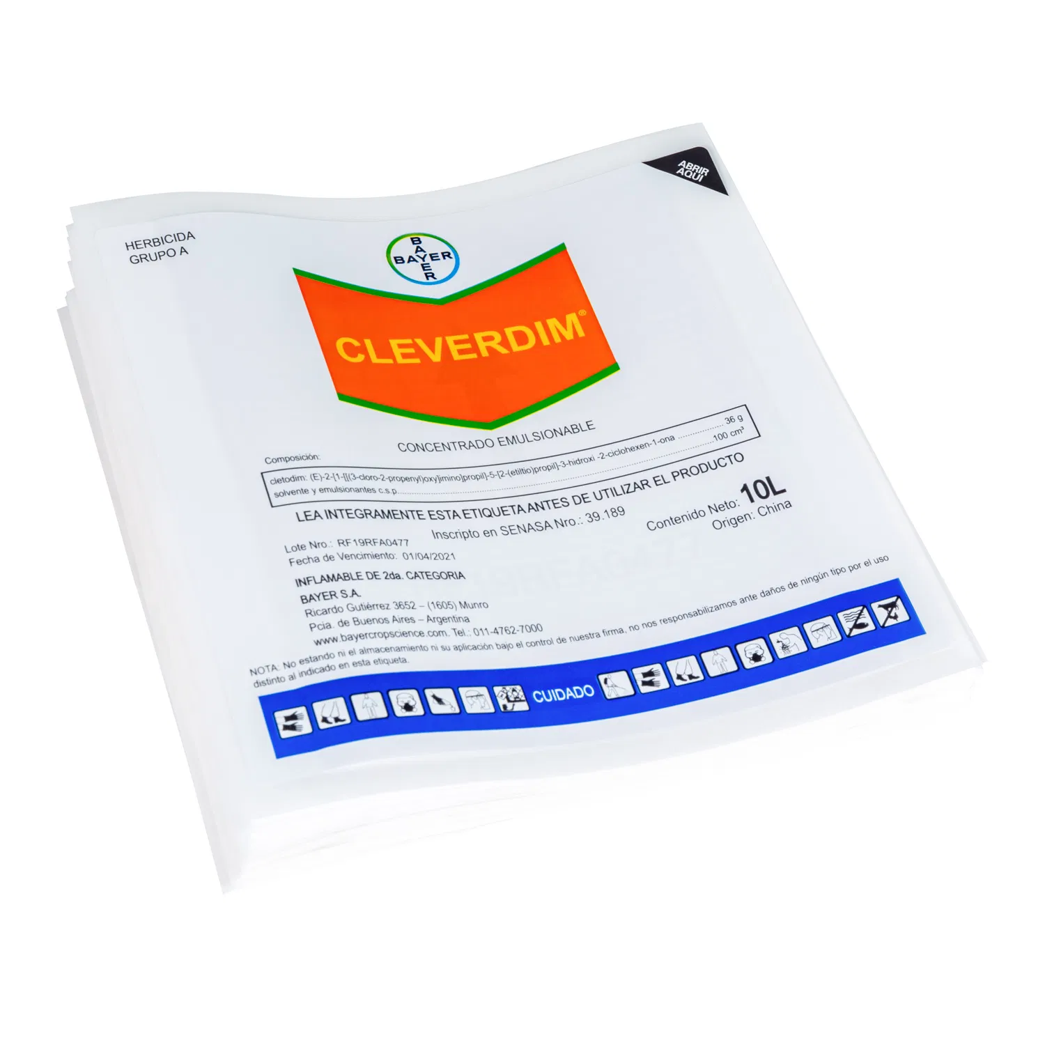 Fold Self Adhesive Label Multi-Layer Booklet Consolidated Label Double Label