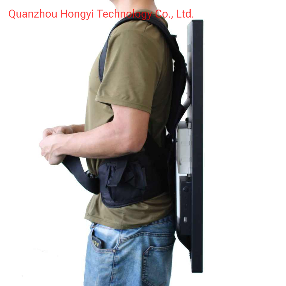 Ultra-Thin Digital Signage Backpack Walking LCD Advertising Player Machine 5cm Thick 32 Inches Android Outdoor Billboard