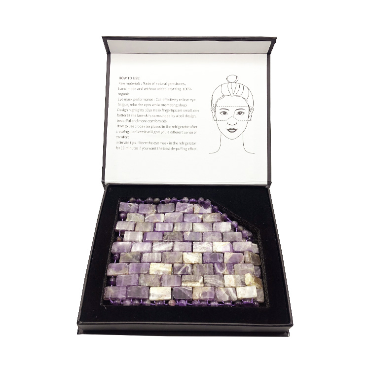 2025 Wholesale Amethyst Jade Sleep Silk Eye Masks