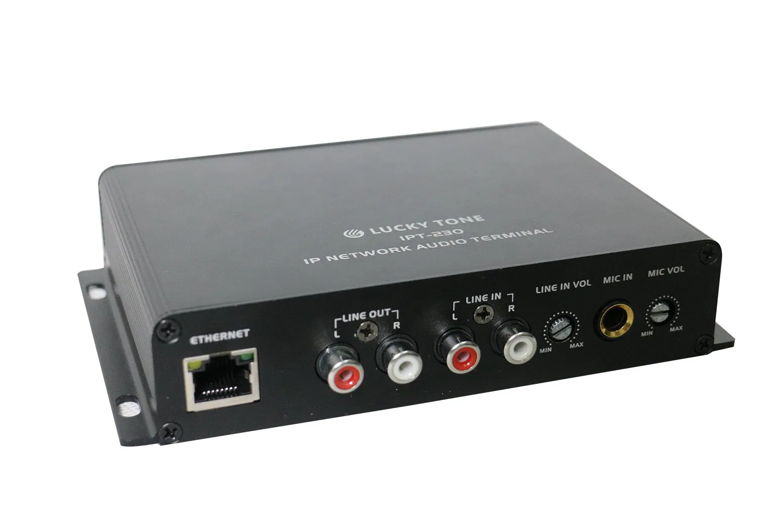 Сетевой IP-усилитель настенный 2x30Вт с RJ45