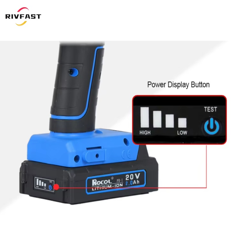 Brushless Motor Battery Powered Rivet Gun, Electric Bom Riveter for Solar Mounting, Come with 4.0ah Long-Lasting Battery