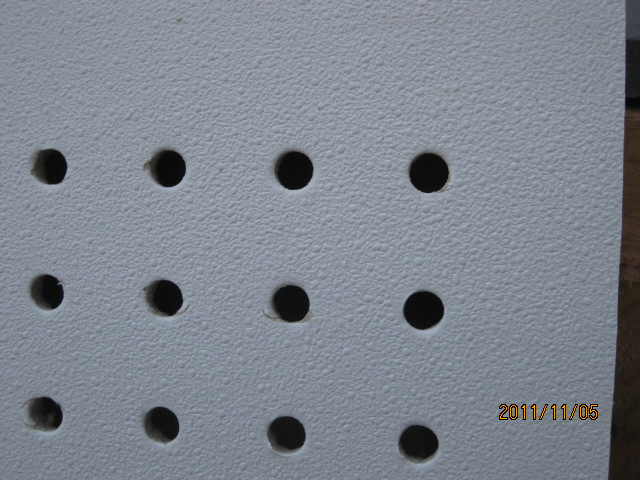 Fiber Cement Board Decorative Acoustic Soud Proof Material Calcium Silicate Ceiling Tile