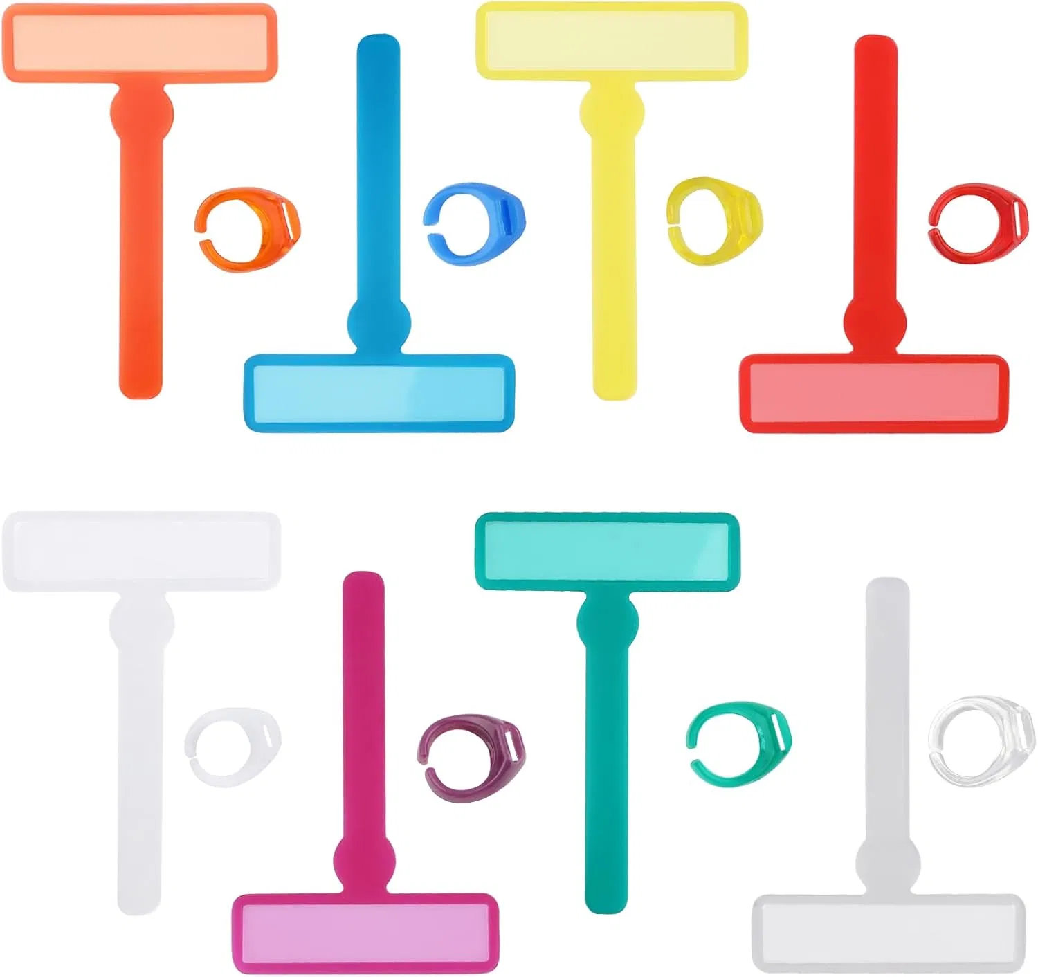 Guided Reading Strips,Finger Focus Highlighter,Children Adhd Finger Trackers with Finger Rings,Dyslexia Tools for Kids Bookmark Reading Trackers Reading Tools