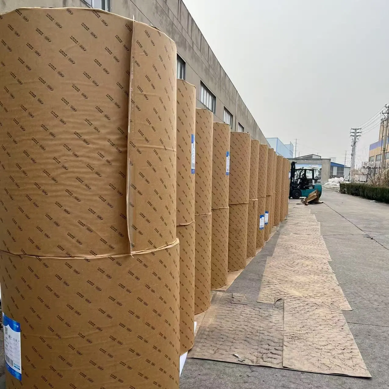 Original White Kraft Paper Tape Kraft Packing Tape Self Adhesive Roll