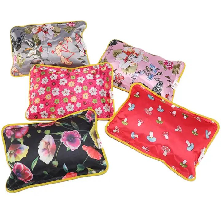 Rechargeable Mercerized Explosive-Proof Bottle 1L 2L Covered Electric Rubber Silicone Hot Water Bag with Fleece Cover