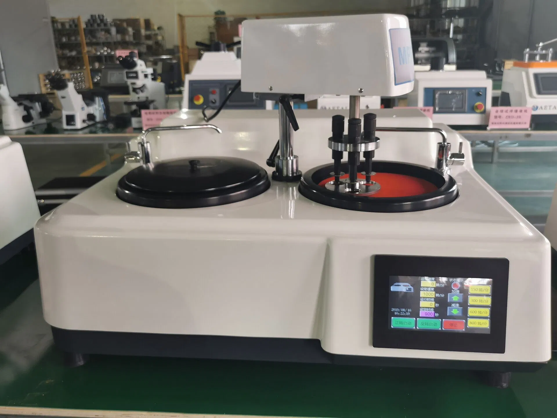 Металлографический шлифовально-полировальный станок MP-2T с сенсорным экраном