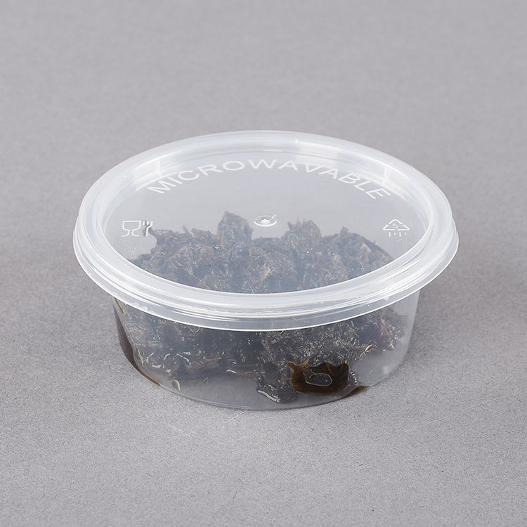Convenient Disposable Plastic Sauce Cup with Separated Lid for Ketchup Salad Dressings