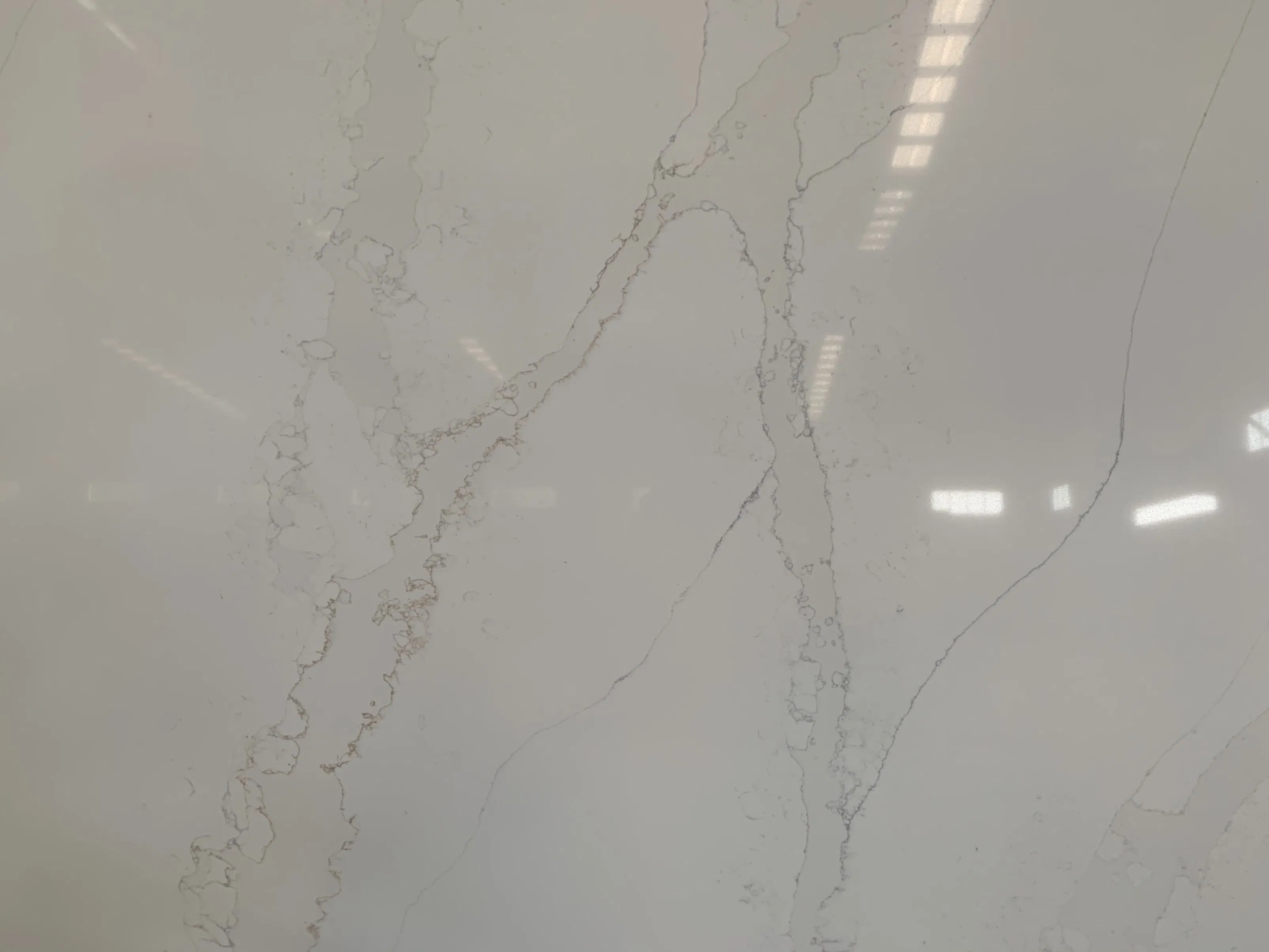 Artificial Quartz Stone Calacutta White Countertops for Kitchen Worktops Islands Bench Top