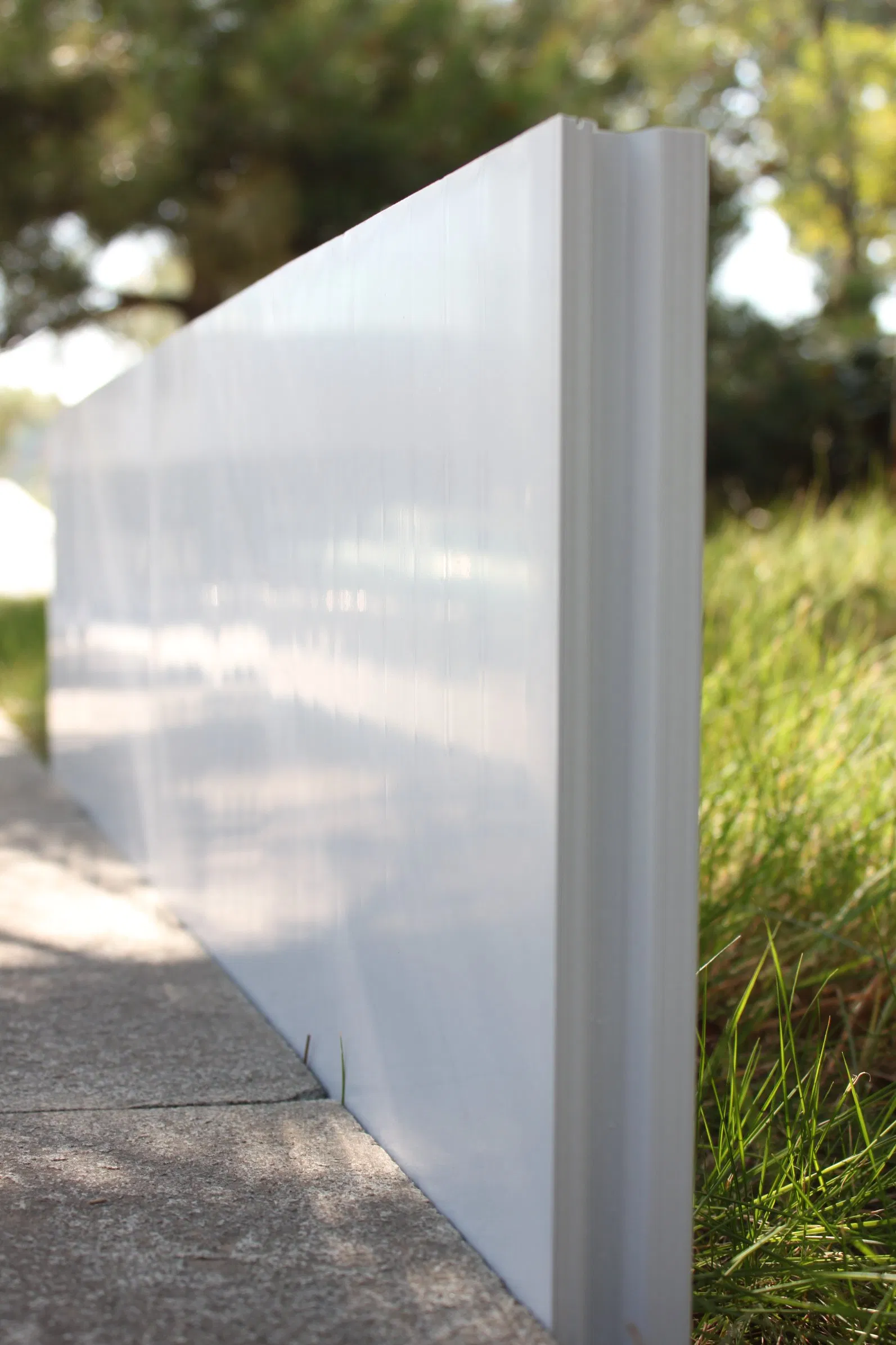 White PVC Fencing for Construction Site Recyclable PVC Fence