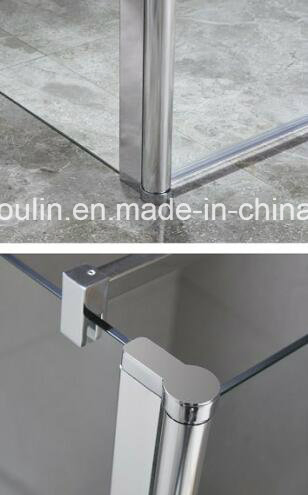 Walk in Glass Panel with Side Foldable Panel-Nano Design Glass