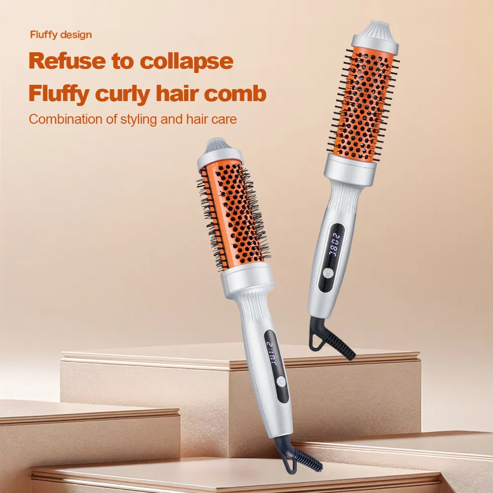 Ceramic Coated Straight Curling Iron - Effortless Styling with Safety Features