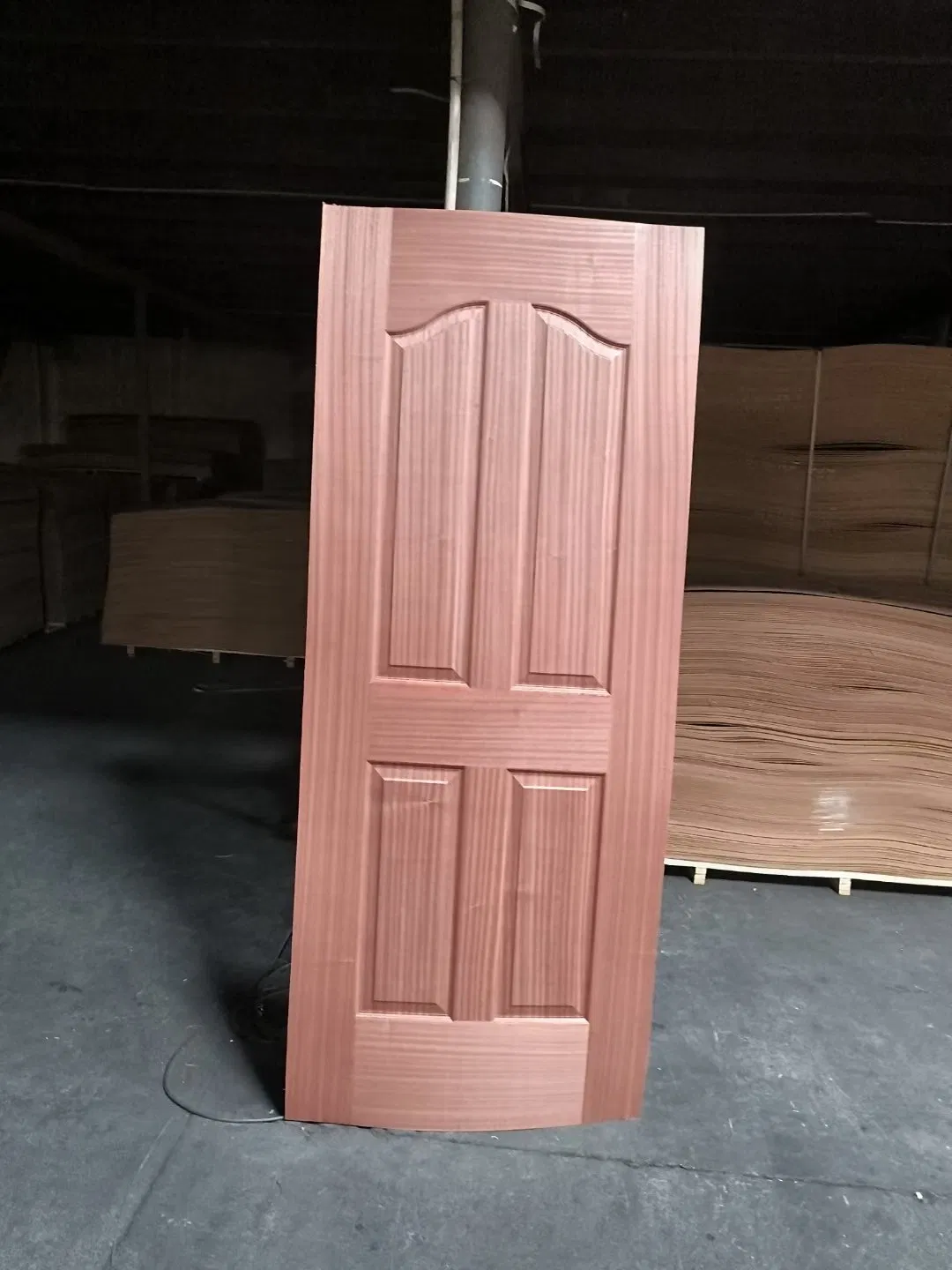 760X2150X3mm Chinese Ash Veneer HDF Doorskin Product E1 Glue