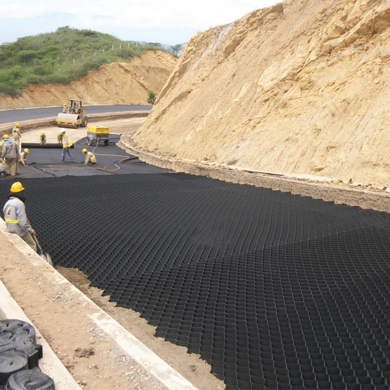 Ground Reinforcement Cellular System Geocell Grave Grid System HDPE/PP Geocell Price for Soil Stabilization Retaining Walls Road Construction Slope Protection