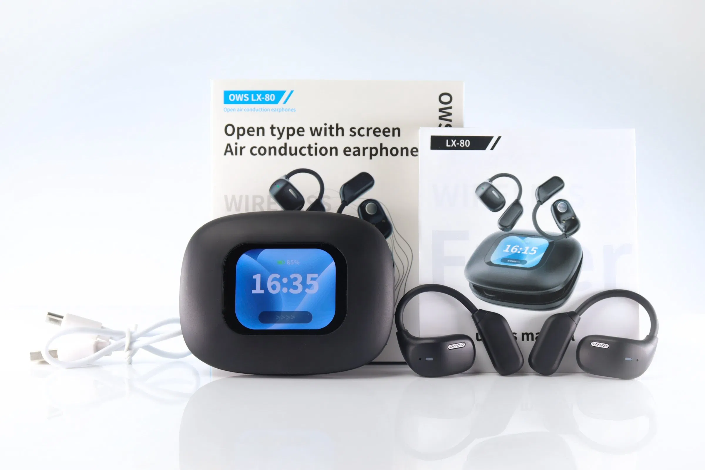 Беспроводные наушники LX-80 с дисплеем и ANC
