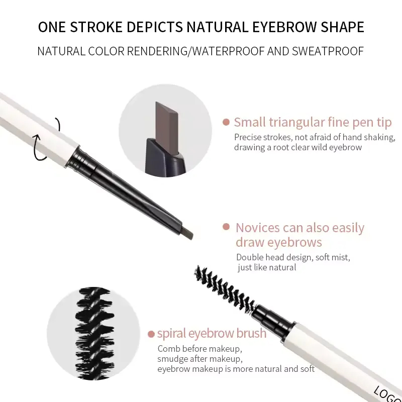 Ditong Waterproof Eyebrow Pencil Pomade Gel Thrush Quality Brow Kit 3 in 1