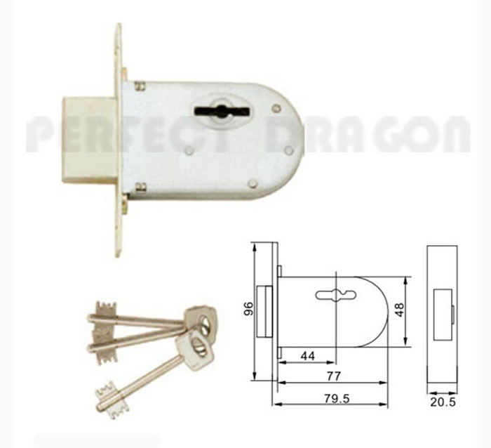 Dependable Performance Door Lock L8111 for Aluminum & Wooden Door