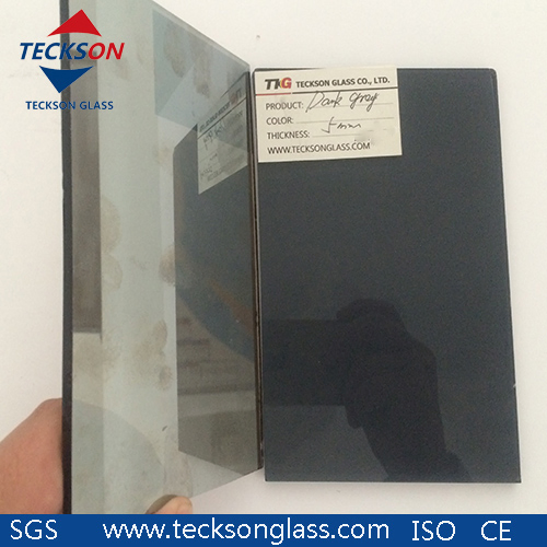 3/4/5/5.5/6/8/10/12mm Dark Grey Float Sheet Glass Piece for Windows & Building