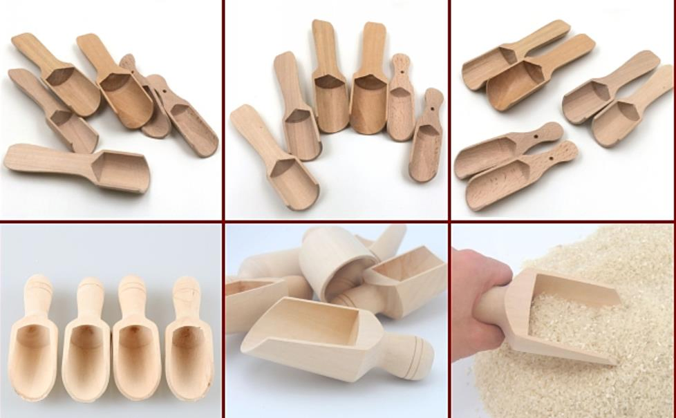 China Wholesale Wooden Salt Scoop
