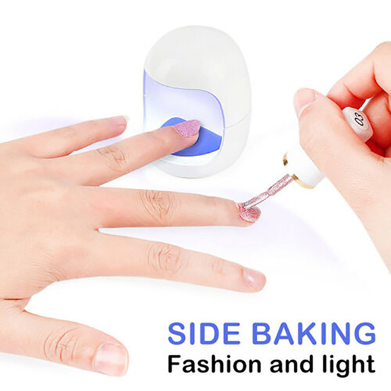 Manicure Lamp Smart Mini Nail Lamp Single Finger 6W 3 LED UV Light Art Tool