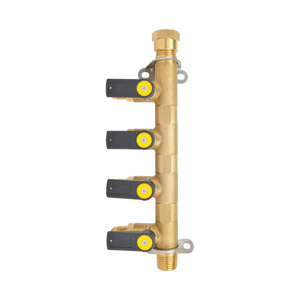 4 Ways Brass Water Separators Manifold