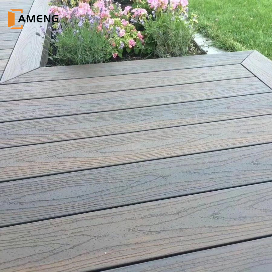 Linyi Factory Plastic Decking Flooring Tile Board 140X25mm WPC Outdoor Decking Wood Flooring