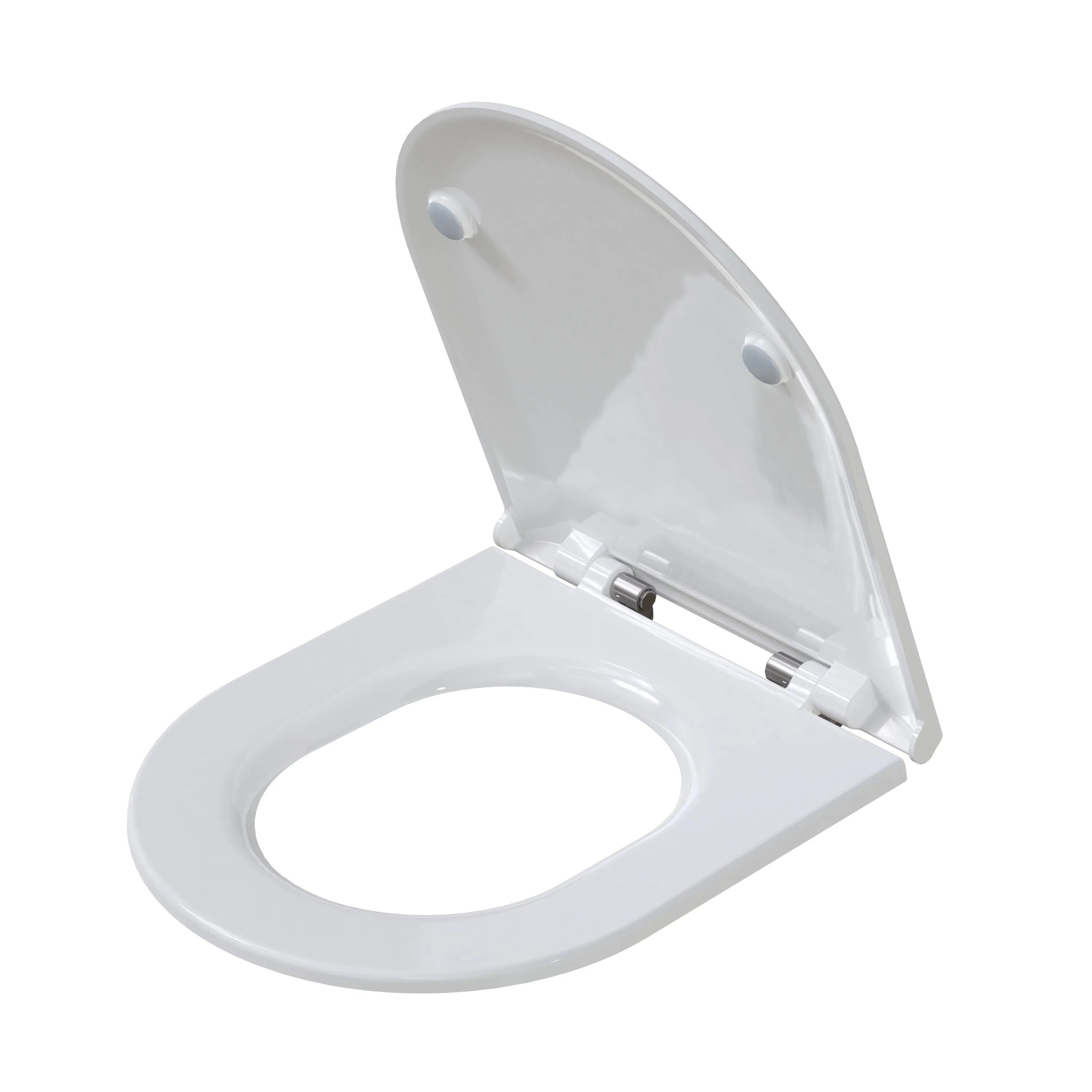 Sleek Slim D Shape Toilet Seat Cover for Modern Bathrooms