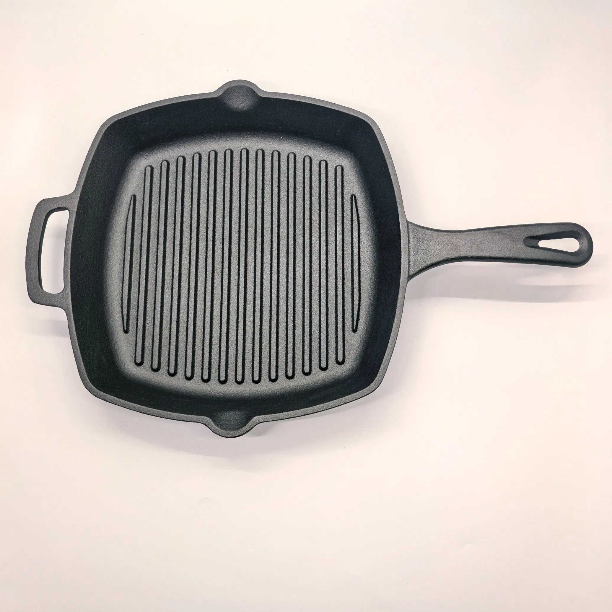 10inch Cast Iron Square Grill Pan with Pre-Seasoned Coating
