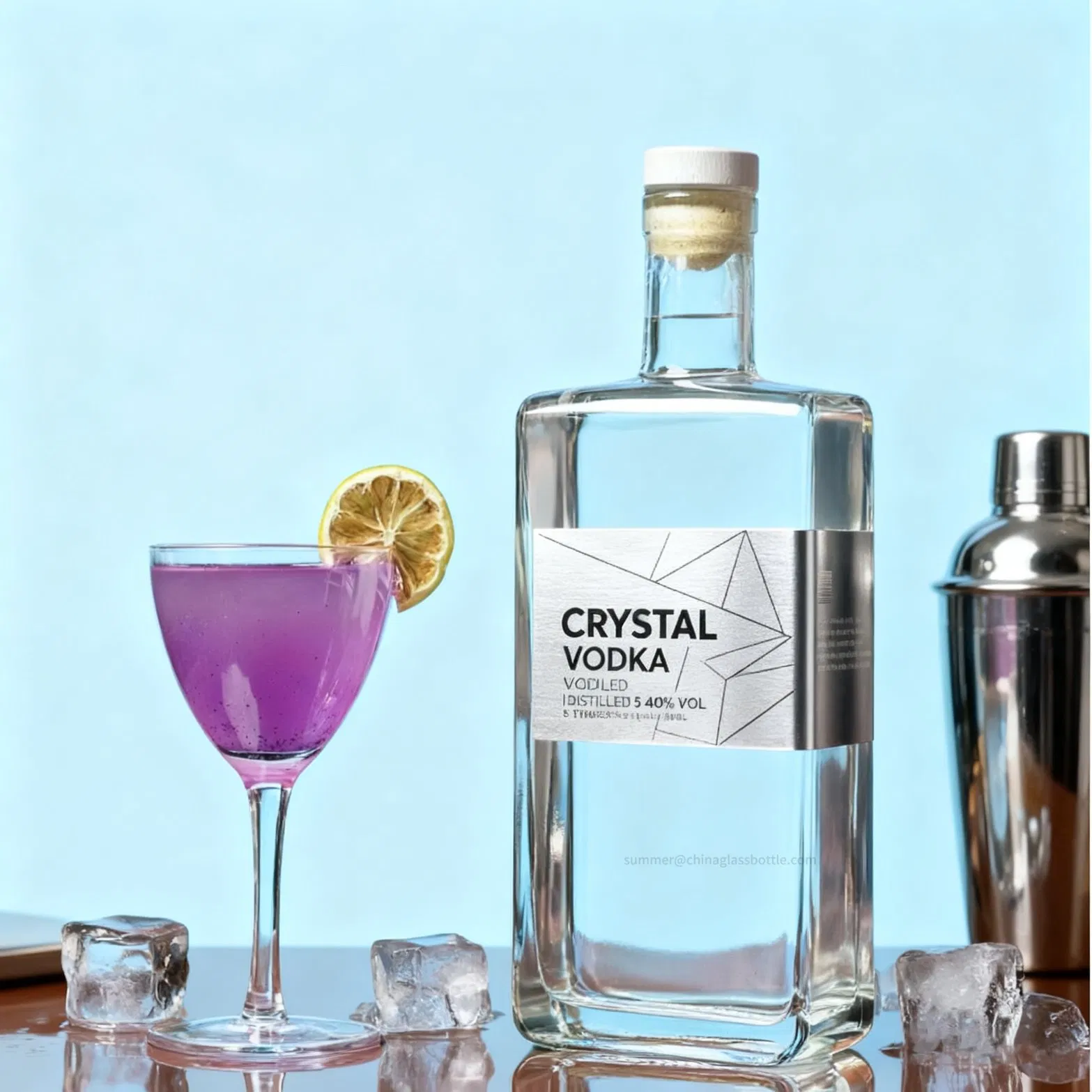 Стеклянные бутылки для виски, джина, водки 200-750 мл