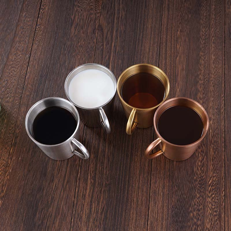 304 Stainless Steel Double Layer Water Cup