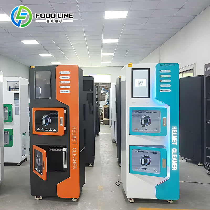 Smart Steam Coin Automatic Motorcycle Helmet Sanitizer Washing Cleaning Vending Machine