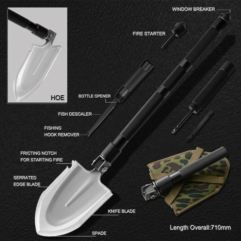 Multi Function Tool Utility Tool Folding Survival Shovel (#8449)