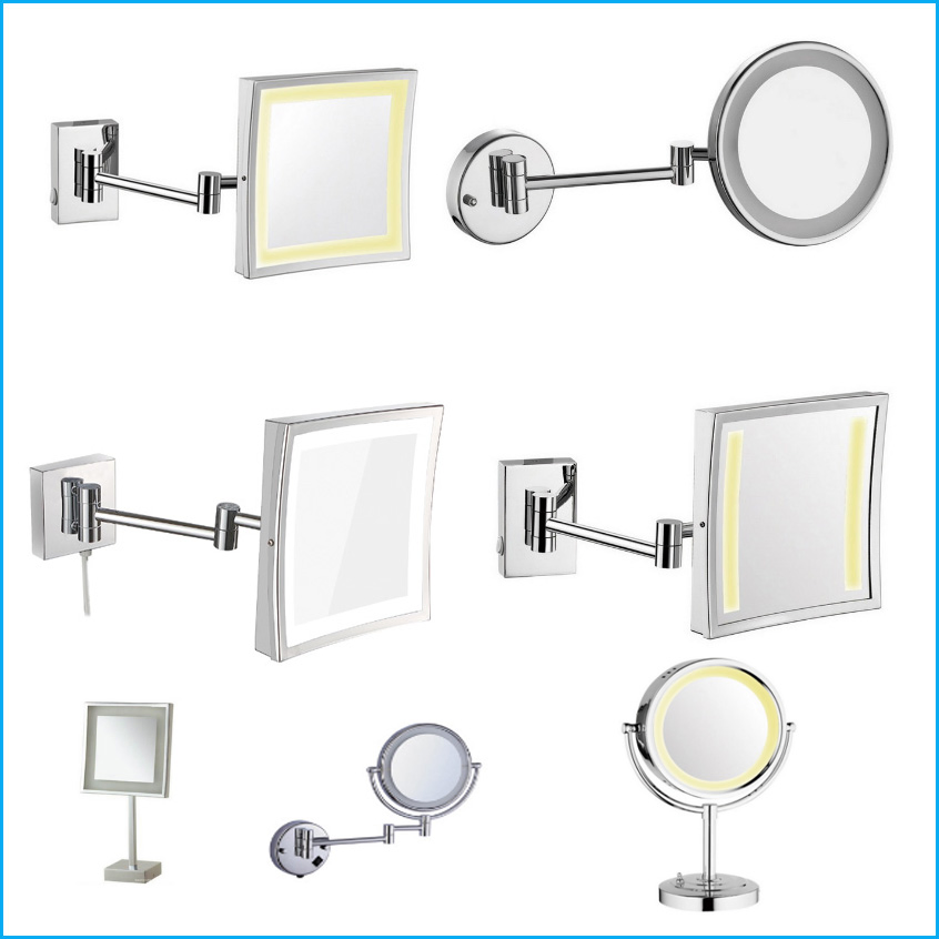 Bathroom LED Light Cosmetic Shaving Makeup Mirror