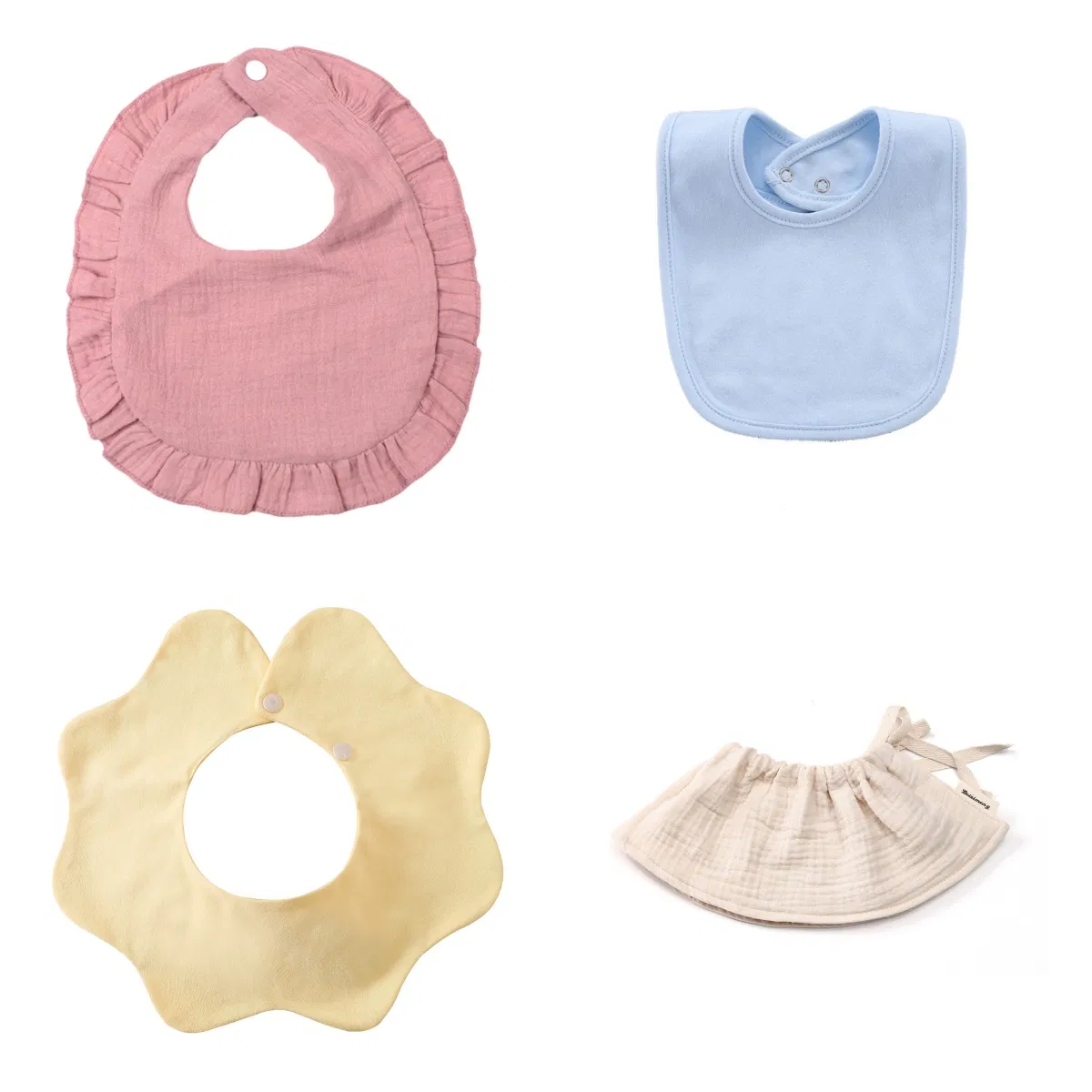 Soft Cotton Terry Fancy Newborn Toddlers Baby Bibs for Feeding Teething Drooling