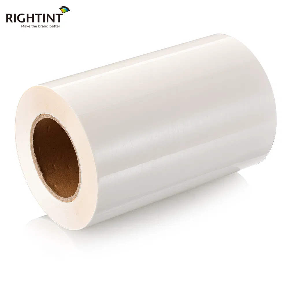 Wholesale PET Rightint OEM Destructible Label Clear Vinyl Glossy Sticker Paper